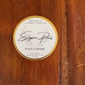 Candle, Elysian Pines by Kayla Grosse from Well Read Candle Company, 2 oz. Soy